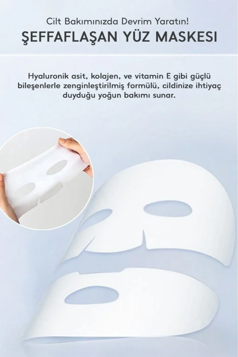 Şeffaflaşan Kore Kolajen Maske  – Parlaklık ve Nem - Görsel 6